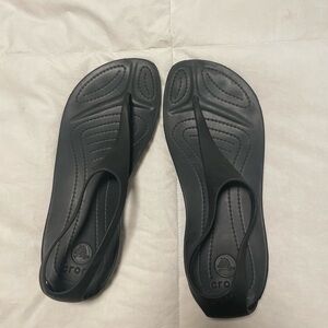 Black CROCS sandals